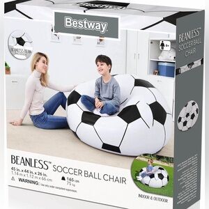 Bestway Beanless Black & White Soccer Ball Chair
